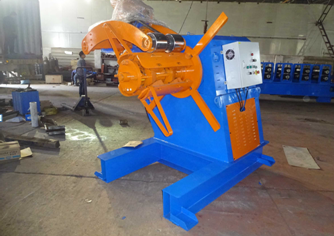 Galvanized Steel Highway Guardrail Roll Forming Machine , Metal Forming Machinery