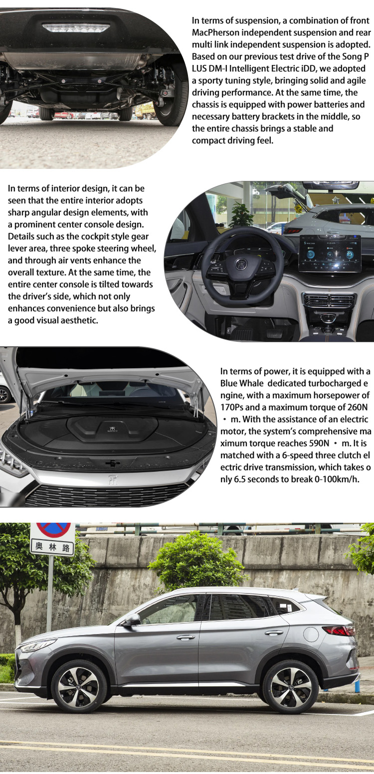 China New Energy Vehicles Hybrid DM-I SUV Flagship BYD Song Plus EV Electric Car
