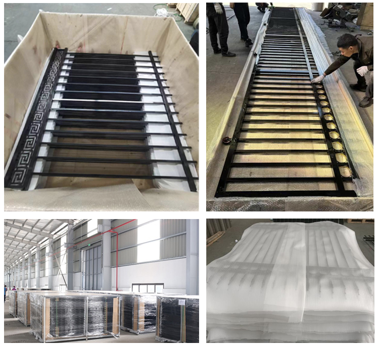 Galvanized Steel Railing Tubular Iron Railing Land Garden Fence Yard Fence
