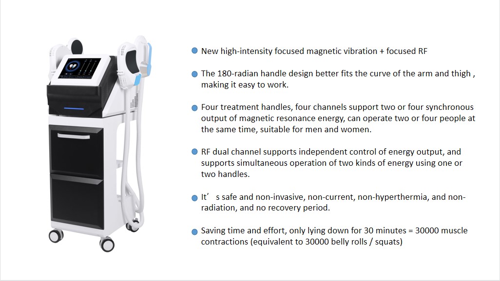 300 - 4000w Tesla EMS Machine Electromagnetic Body Sculpture Slimming Machine 150Hz