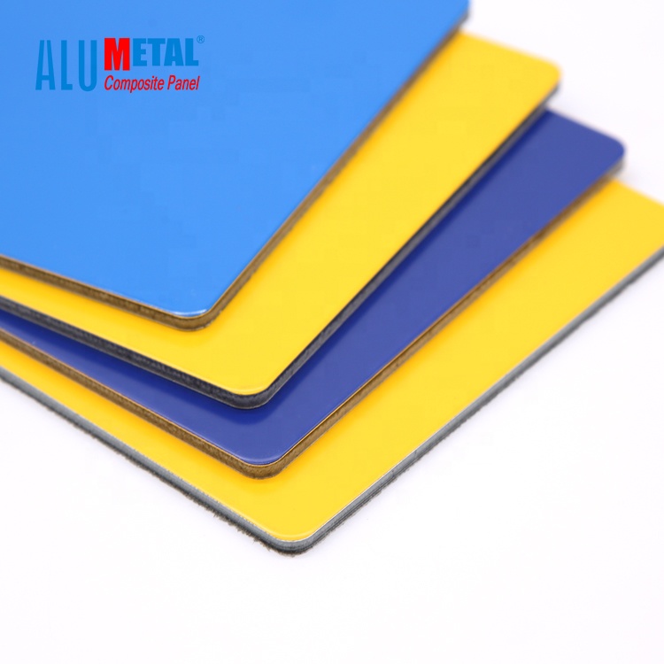 Alumetal Silver PVDF ACP Aluminium Composite Panel Facade Products