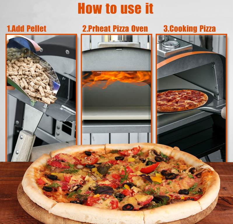 Freestanding Temprature Control Pizza Oven for Bakery Stove Top 84*39.5*86cm