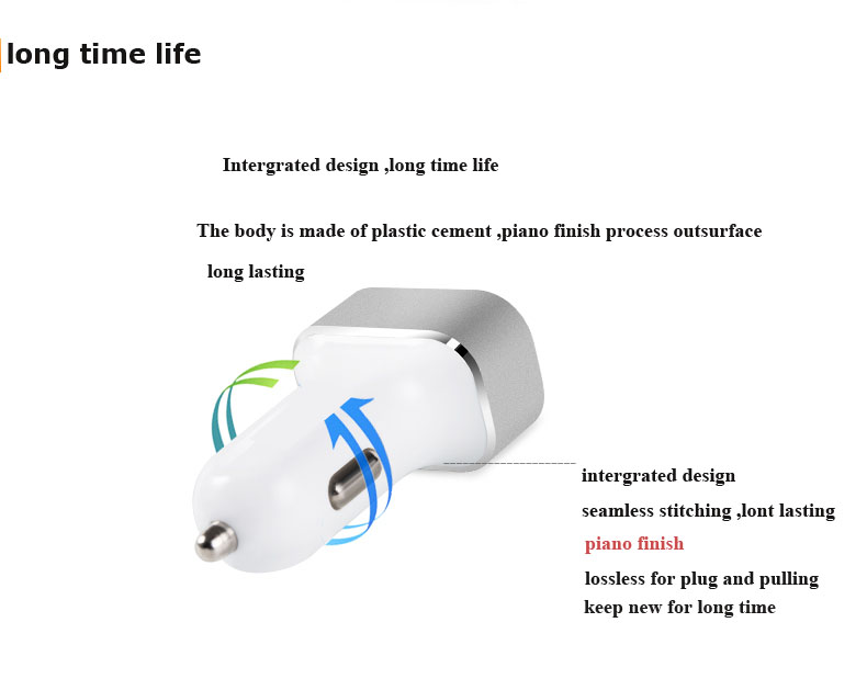 manufacture of Customized car charger quik charge rapid charge mobile phone charger