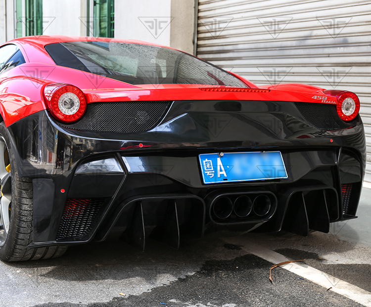 For Ferrari 458 Carbon Fiber Body Kit 458 Upgraded VORS Style Front and Rear Bumper Spoiler Side Skirt Body Kit