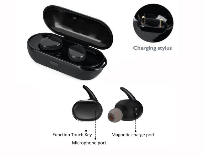 Mini TWS Bluetooth Phone Accessories Earphone Waterproof Twin Wireless Headset Stereo Sound