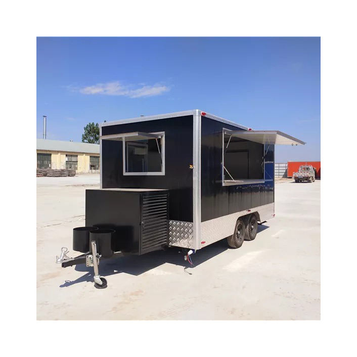 Red Yellow Blue Mobile Food Truck Specialized Fast Food Truck