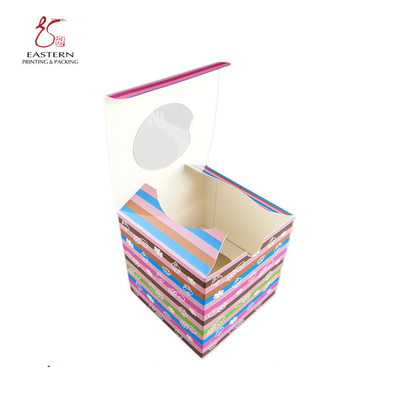 Custom Order Accepted Cupcake Paper Box with Customized Logo Printing Option