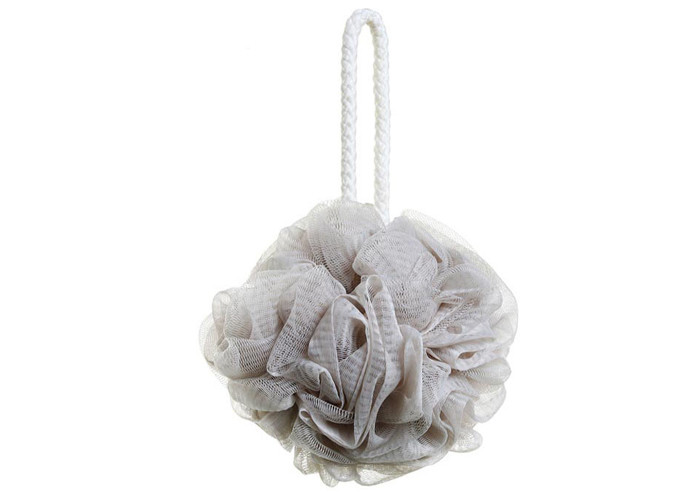 Puting bath body puff sponge scrub exfoliator multicolour shower bath net plastic 4 pack green grey coffee white