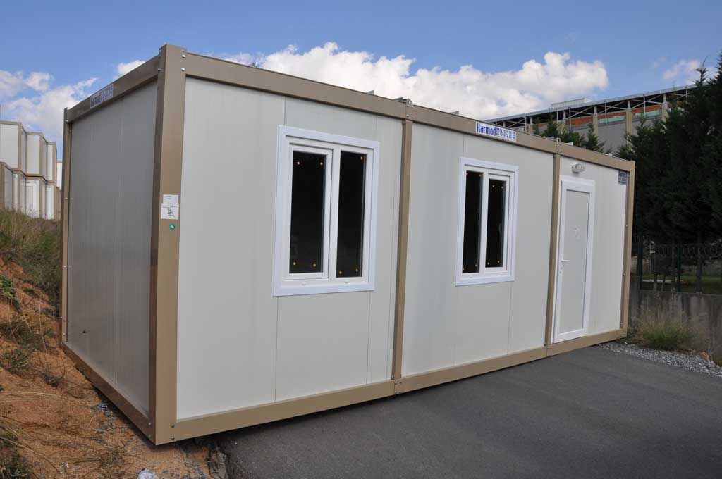 2 Floor Flat Pack Prefab Container Van House With Light Steel Frame Sandwich Panel Wall