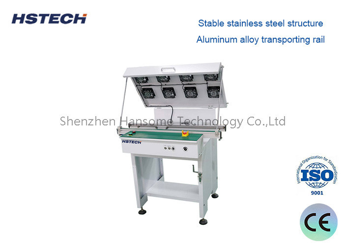 Stainless Steel ESD Flat Belt PCB Linking Conveyor For SMT Production Line
