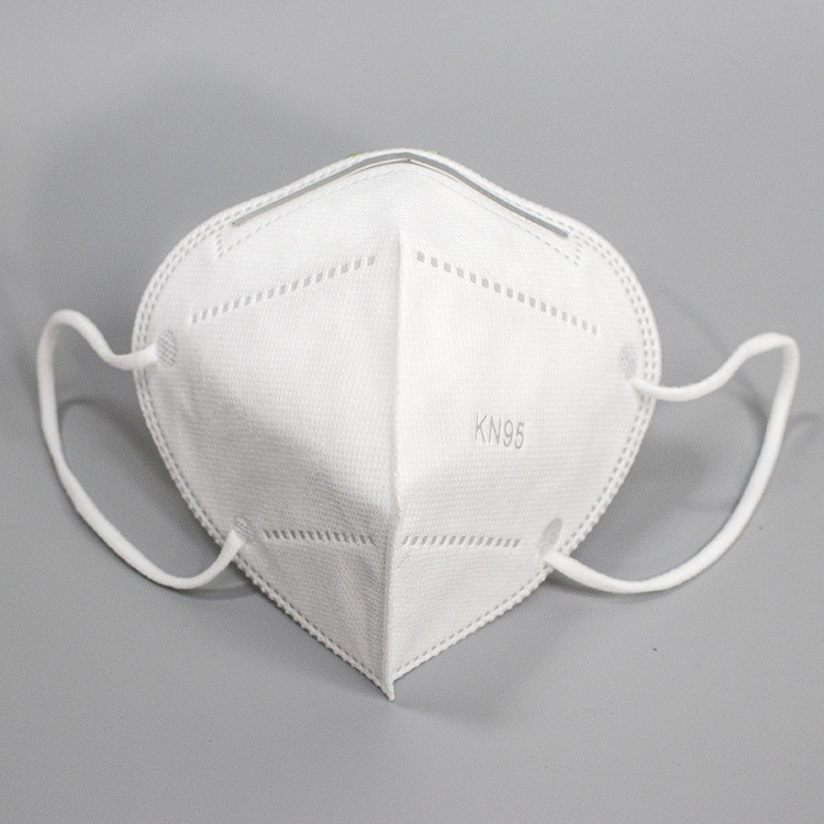 5 Ply White Breathable Face Mask , KN95 Protection Respiratory Safety Mask KN95