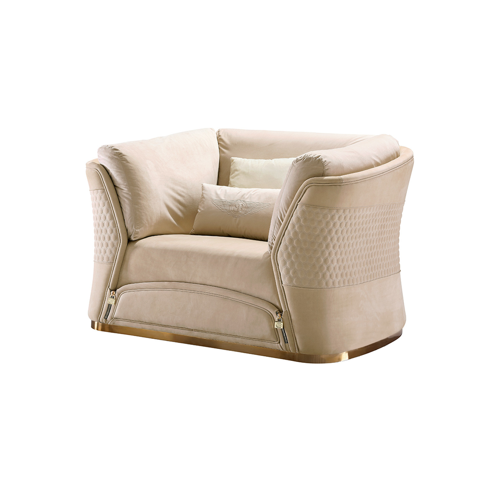 Luxury hotel lobby furniture sofas used high end Cow leather can choose fabric upholstered seating furniture