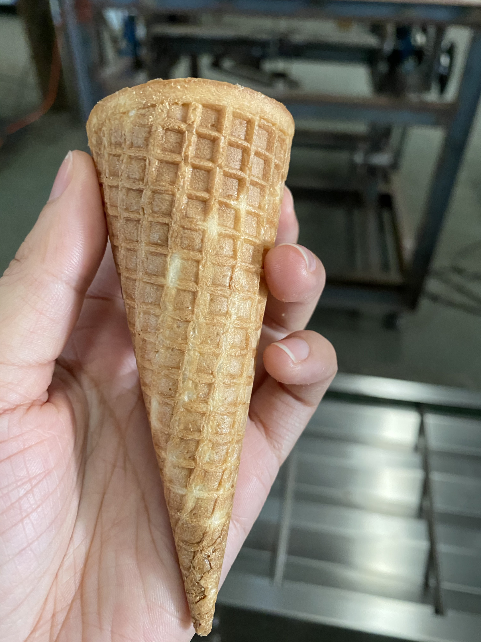 165mm Ice Cream Cone Baking Machine 2000pcs/H PLC Control