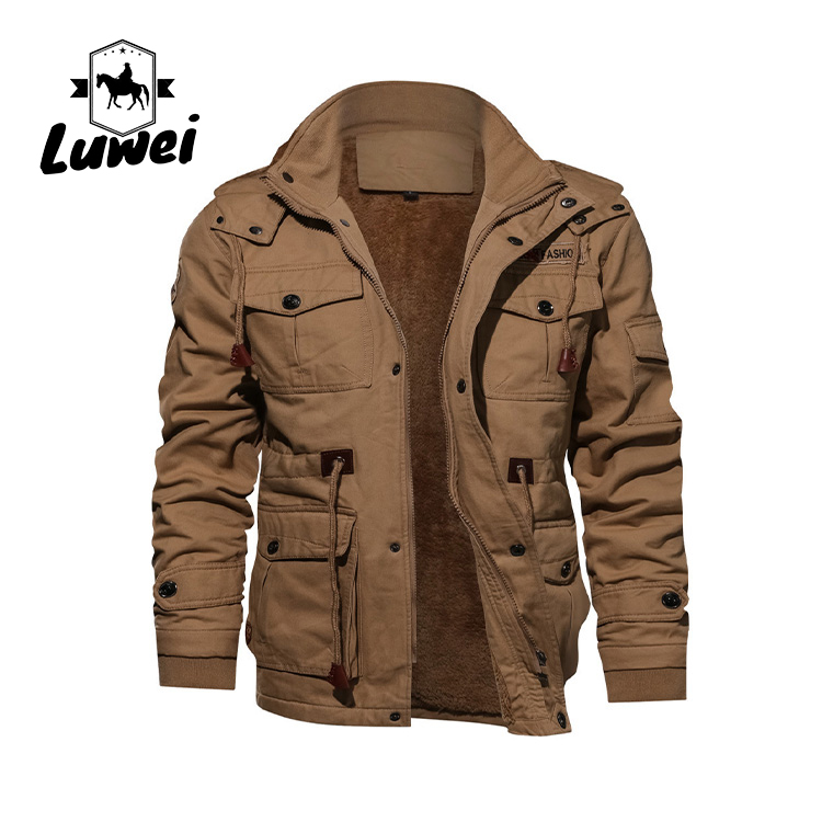 Vendors Dingin Work Homme Hoodie Jaqueta Masculina Utility High Quality Trucker Cropped Outfitters Winddicht Brown Jacket