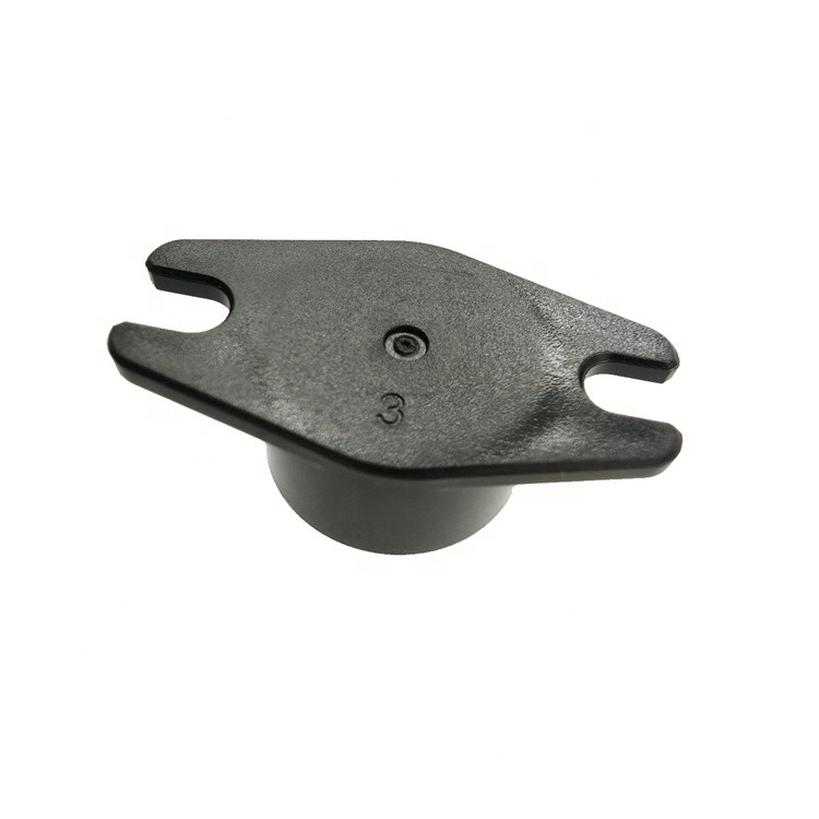 Custom Soft Close Rotary Damper Hinges - Aluminium Cable Grommet