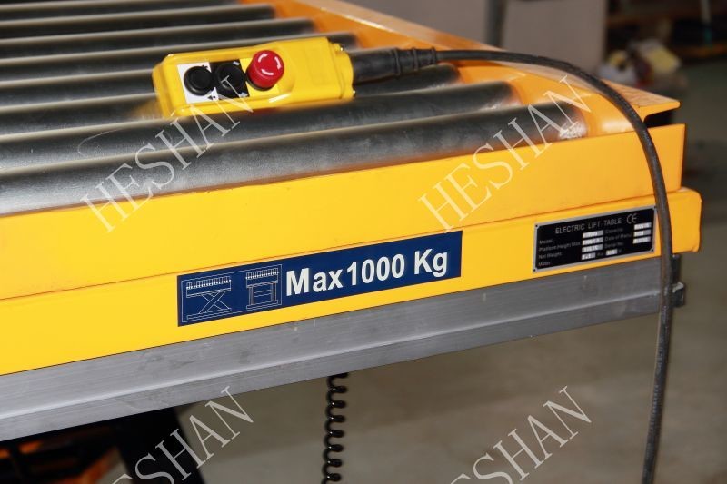 4000 Lb Capacity Industrial Scissor Lift Table Roller Conveyor Heavy Duty