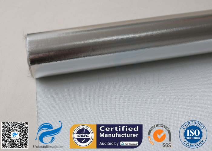 Heat Reflective 0.43mm Aluminium Foil Fiberglass Cloth Fire Blanket Fabric