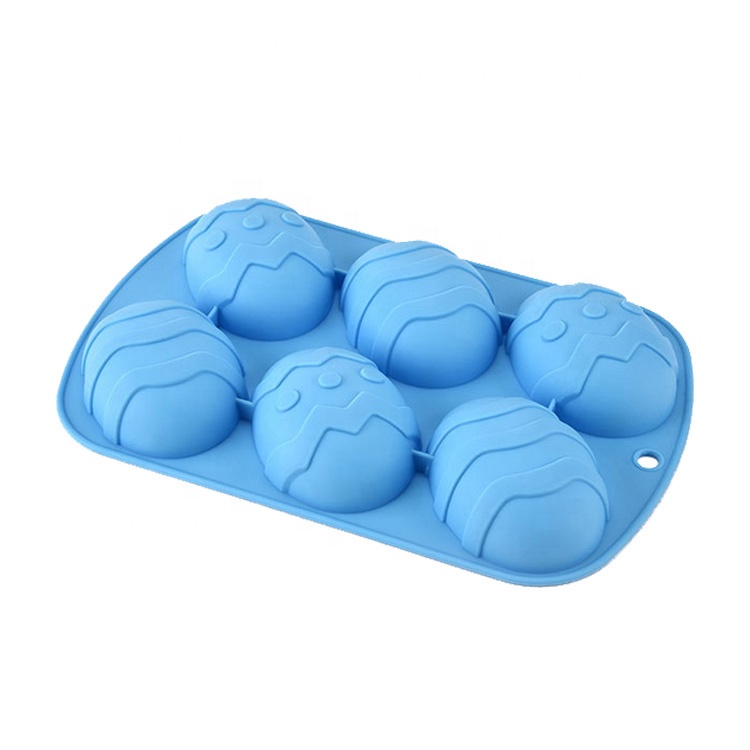 Food Grade Cake Silicone Molds Diy Handmade Easter Egg Shaped Cake Mould