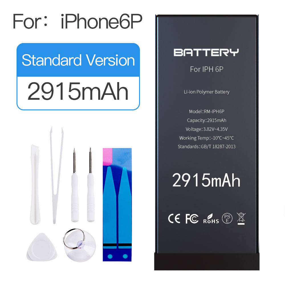 High Quality polymer 0 cycle 3.82v 2915mAh battery for iphone 6 plus battery