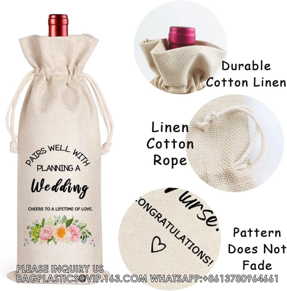 Gift Promotion Gifts For Coworkers Wine Bag Goodbye Farewell Leaving Gift For Coworkers Boss Employee Drawstring