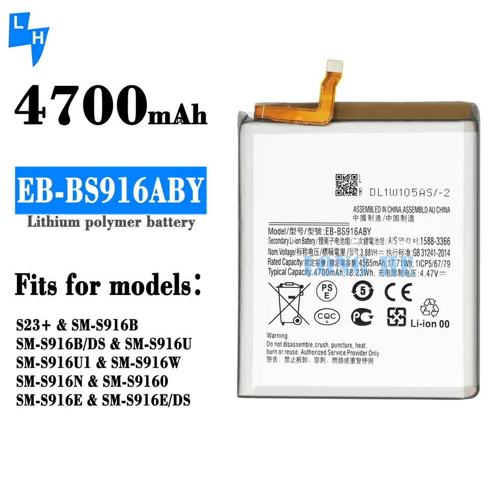 Stock EB-BS912ABY EB-BS916ABY EB-BS918ABY Battery for Samsung S23 S23 S23Ultra Original