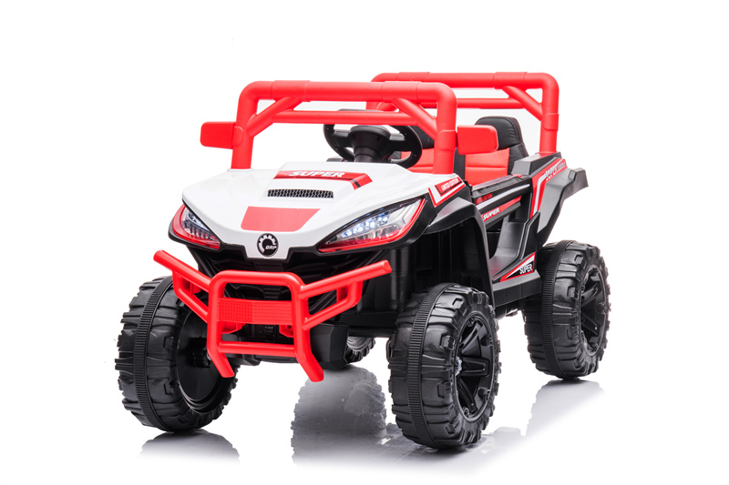 Red Two-Seat Electric Wheel 12V Remote Control Ride-On Car Toy for Girls Children