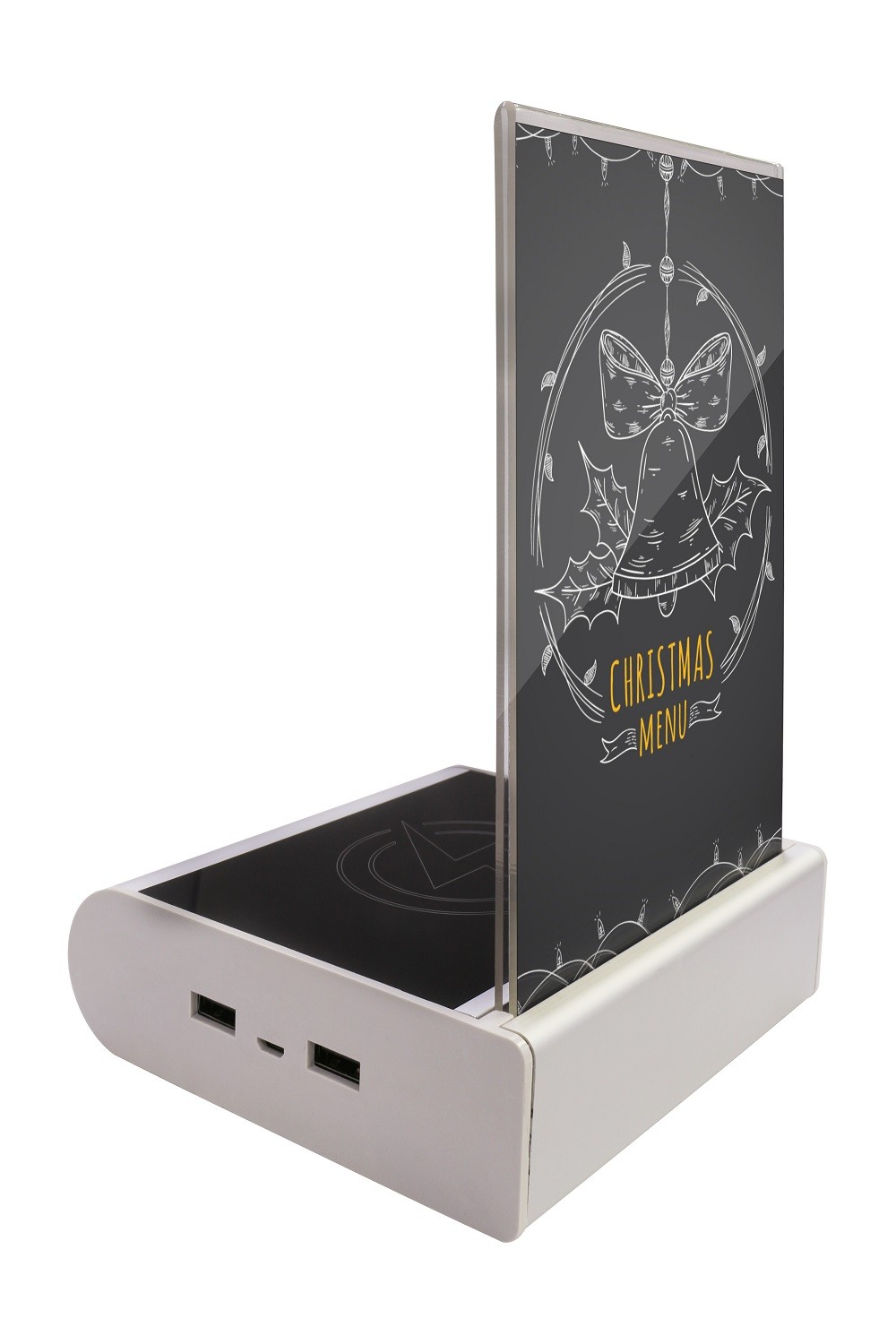 Coffee Shop / Hotel Table Top Mobile Charing Menu Power Bank Low Power Consumption