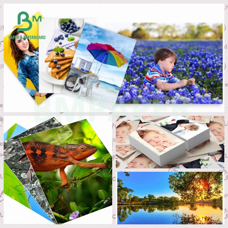 105gsm 157gsm A3 5R high glossy photo paper for digital printing photos or brouchers