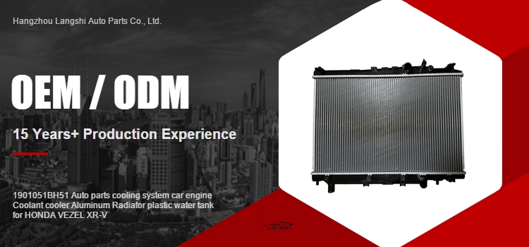 1901051BH51 Car Engine Coolant Cooler and Aluminum Radiator for HONDA VEZEL XR-V