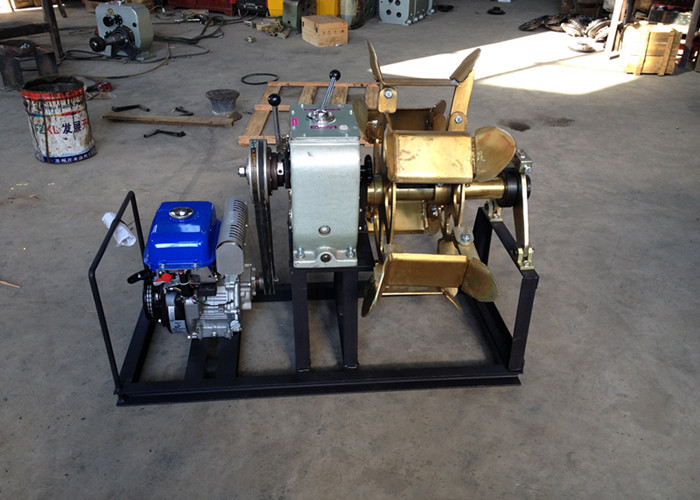 Cable Pulling Winch Machine with Gasoline Engine for Power Construction