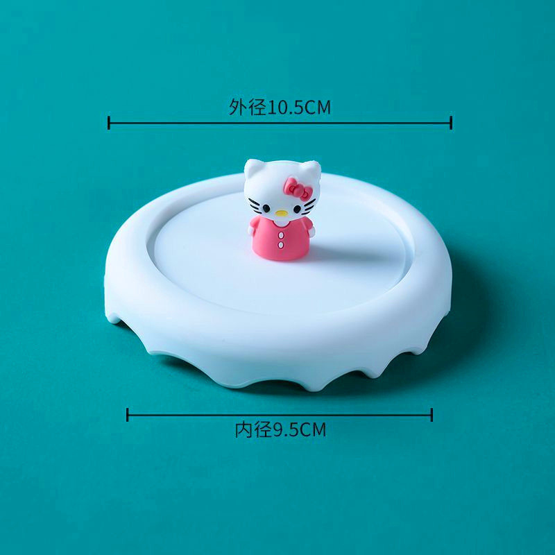 Silicone Cup Lids Set Snow Cover Drink Coaster Anti-Dust Airtight Mug Covers For Hot And Cold Drink Silicone Hot Cup Lid