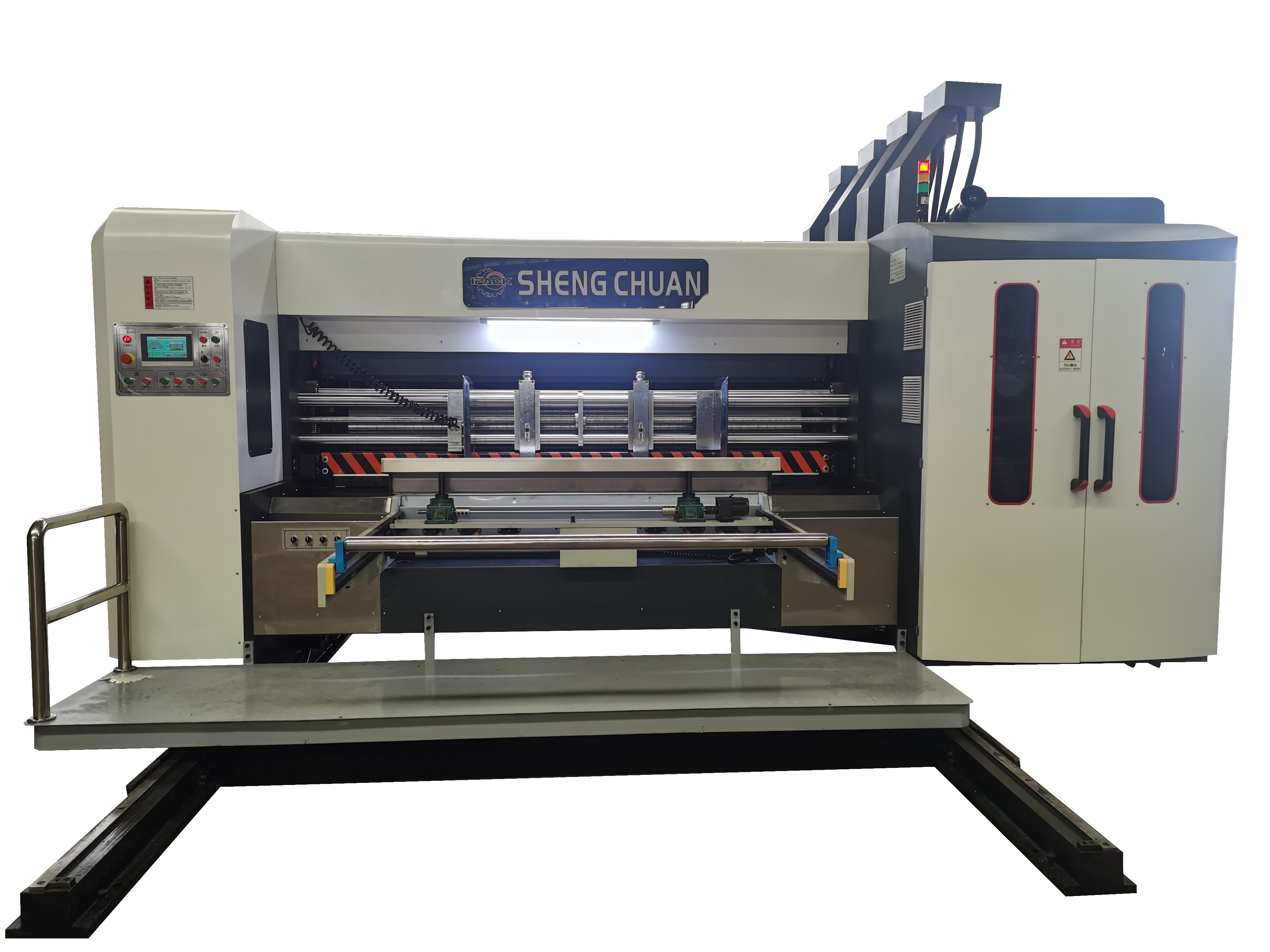 Flexo Printer Slotter Diecutter Stacker Machine Automatic Flexo Printing Slotting Machine