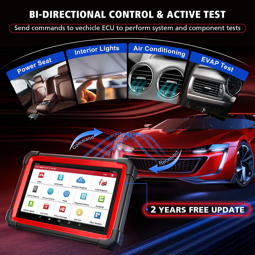 LAUNCH X431 IMMO Plus X-PROG 3 Key Programmer Car OBD2 Diagnostic Tools IMMO Anti-Theft Programming 39 Reset PK immo eli