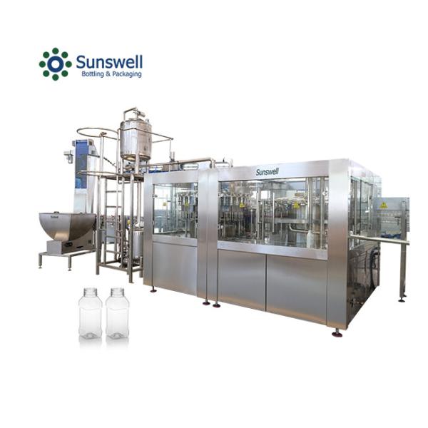 Quality Stable Performance Small Juice Filling Machine 15000BPH Square Bottle 5000 KG for sale