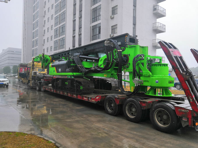 Max Drilling Depth 68m Pile Driving Equipment , Borehole Drilling Machine 5~26 Rpm Rotation Speed KR220C