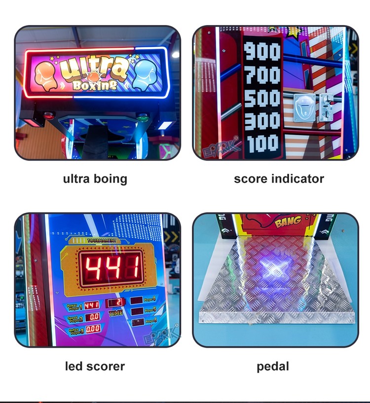 Coin Operated Redemption Arcade Sport Amusement Boxing Game Machine Music Ultimate Big Boxing Punch Machine