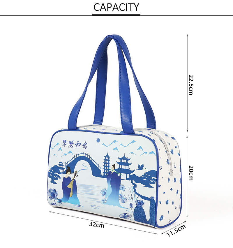 Dustproof PU Leather Ladies Travel Makeup Bag