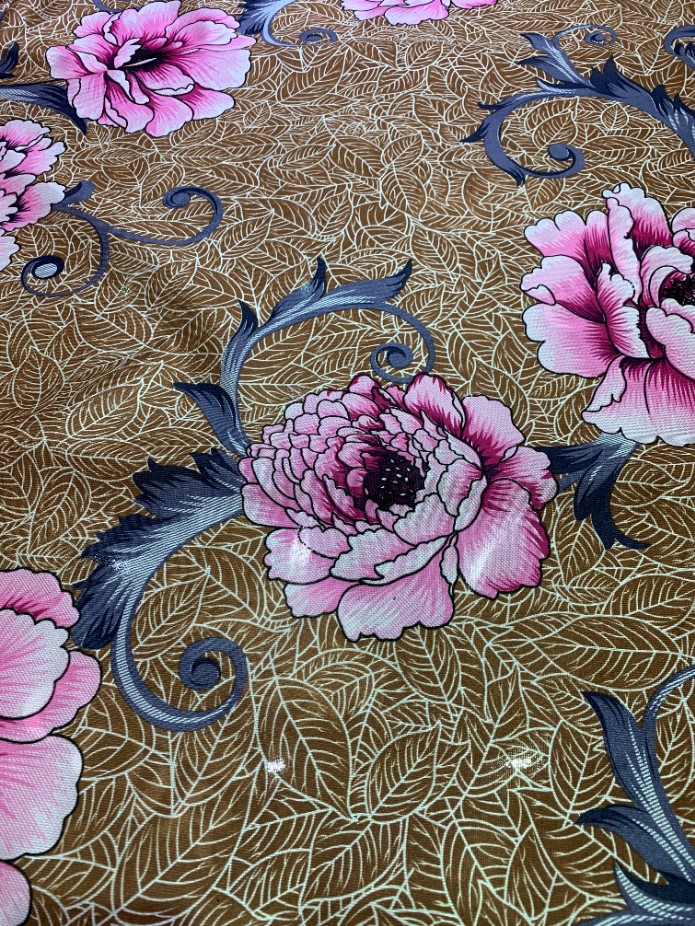 Stretch 80g/M2 Knitted Mattress Fabric Allergy Resistant With Peony Pattern