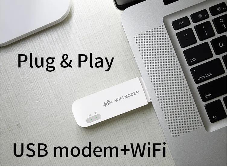 4G LTE USB Modem Adapter with WiFi Hotspot SIM Card Mf783 for Europe-Asia-Africa Market for Laptop Pk Hua-Wei E8372