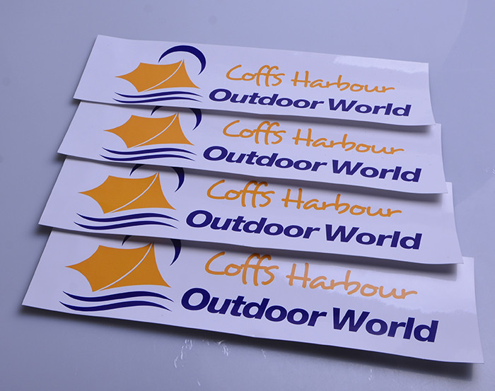 Printed transparent PVC UV resistant water proof sticker decal