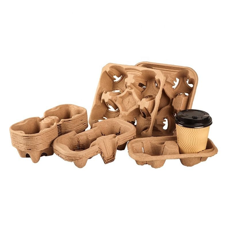Take Away Drinks Shelf To-go Box Disposable Paper Coffee Cup Holder For Cafe
