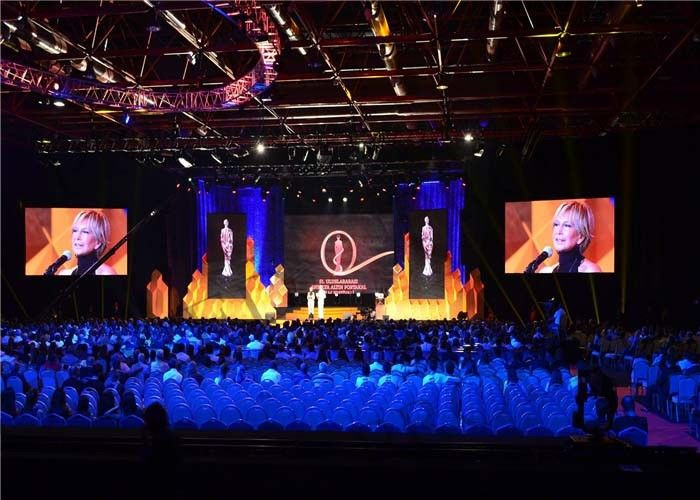 Fanless RGB P4.81mm LED Display Board LED Rental Screen 250x250mm Module Size