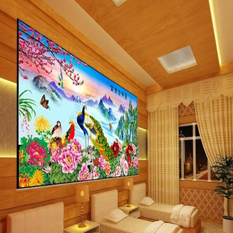 Four Seasons Framed 3D Lenticular Picture Custom 3D Painting Posters 25*35cm PET 3D Flip Picture