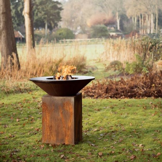 corten steel bbq