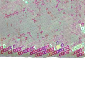 Colour Changing 100 Polyester Textile Fish Scale Sequin Fabric