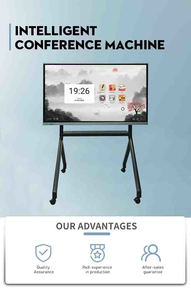 Monitor for classroom education teacher use dual systems interactive flat panel for school digital white board smart board interactive smart board