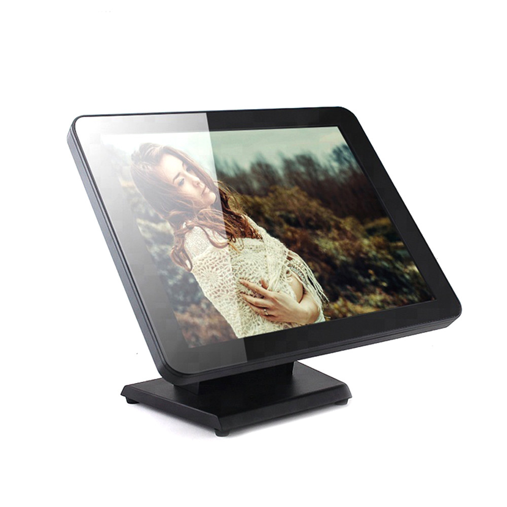 Pure Flat 15 Inch 12DC 5A PCAP POS Touch Screen Monitor For Billing 8 Languages