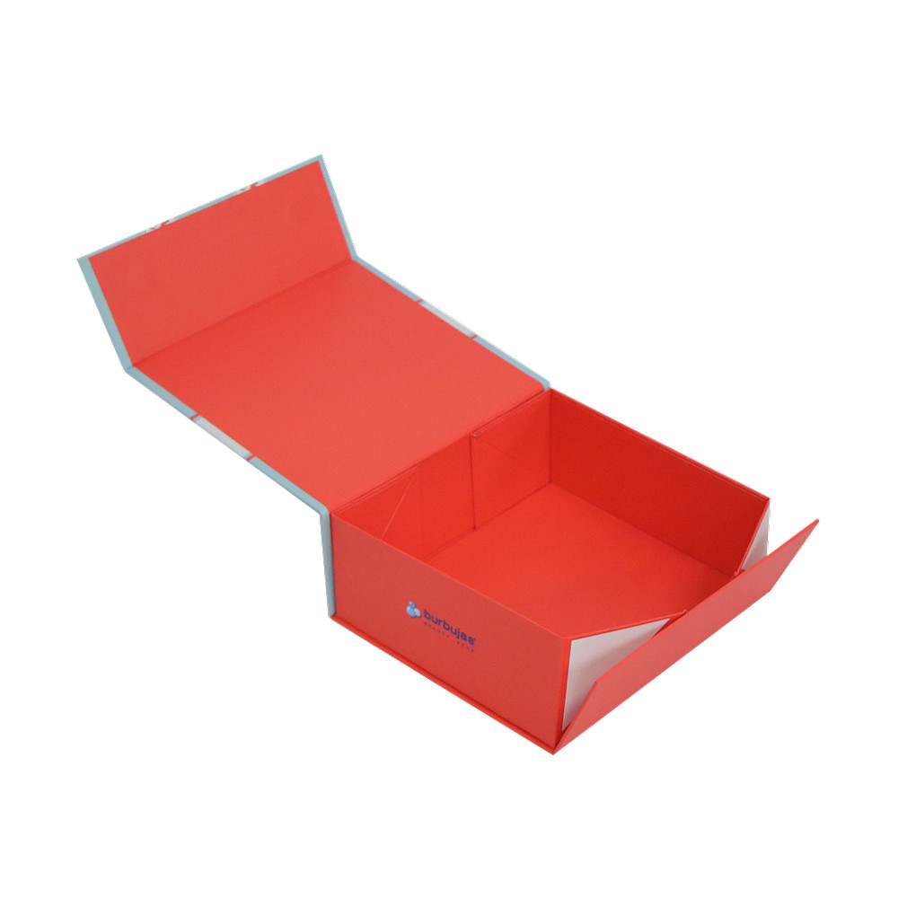 Spot UV Coating Foldable Rigid Paper Gift Box , Flip Top Magnetic Box For Clothing
