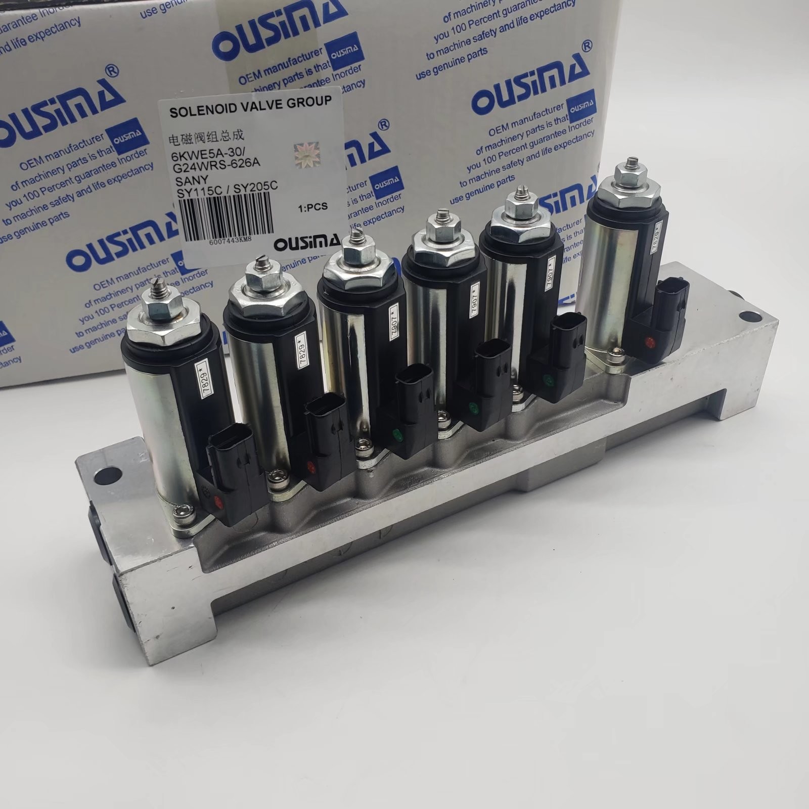 SANY Excavator Solenoid Valve 6KWE5A-30 G24WRS-626A For SY115C SY205C