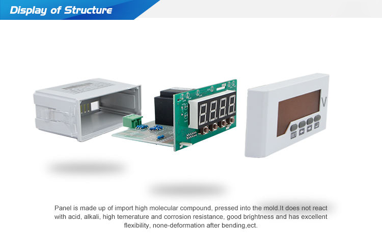Power Distribution System LED AC/DC Power 48*96mm Digital Single-phase Voltage Meter